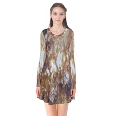 Rusty Texture Pattern Daniel Flare Dress by Nexatart