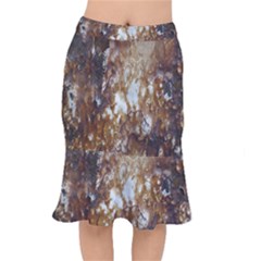 Rusty Texture Pattern Daniel Mermaid Skirt by Nexatart