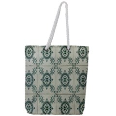 Jugendstil Full Print Rope Handle Tote (large) by Nexatart