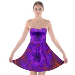 Fractal Mandelbrot Julia Lot Strapless Bra Top Dress by Nexatart