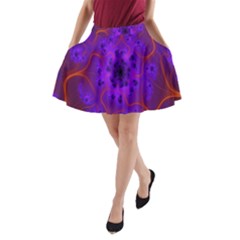 Fractal Mandelbrot Julia Lot A-line Pocket Skirt by Nexatart