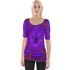 Fractal Mandelbrot Julia Lot Wide Neckline Tee