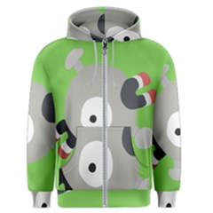 Magnemite (blue) Men s Zipper Hoodie by SamEarl13