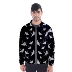 Paper Cranes Pattern Wind Breaker (men) by Valentinaart