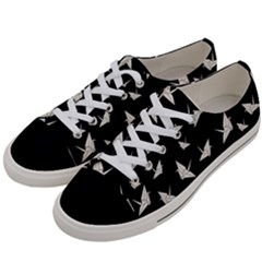 Paper Cranes Pattern Women s Low Top Canvas Sneakers by Valentinaart