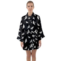 Paper Cranes Pattern Long Sleeve Kimono Robe by Valentinaart