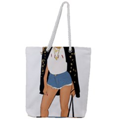 Beyonce Full Print Rope Handle Tote (large) by NobleIllustrations