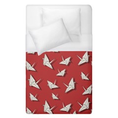 Paper Cranes Pattern Duvet Cover (single Size) by Valentinaart