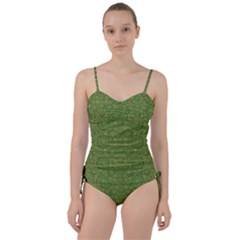 Stars In The Wooden Forest Night In Green Sweetheart Tankini Set by pepitasart