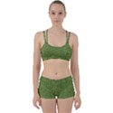 Stars In The Wooden Forest Night In Green Women s Sports Set View1