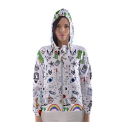 Cheerful Combo Hooded Wind Breaker (women)