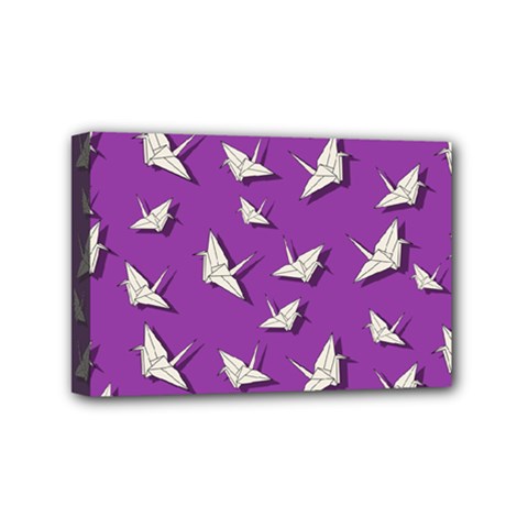 Paper Cranes Pattern Mini Canvas 6  X 4  by Valentinaart