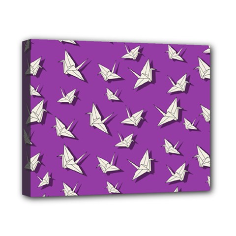 Paper Cranes Pattern Canvas 10  X 8  by Valentinaart