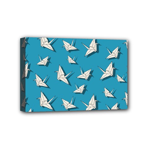 Paper Cranes Pattern Mini Canvas 6  X 4  by Valentinaart