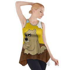 Groundhog Day Side Drop Tank Tunic by Valentinaart