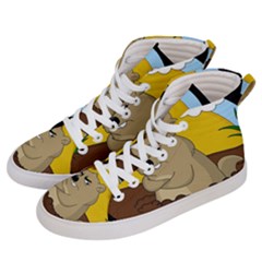 Groundhog Day Women s Hi-top Skate Sneakers by Valentinaart