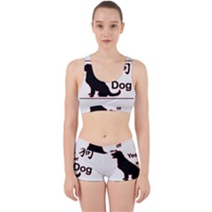 Year Of The Dog - Chinese New Year Work It Out Sports Bra Set by Valentinaart