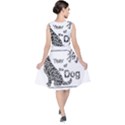 Year of the Dog - Chinese New Year V-Neck Midi Sleeveless Dress  View2