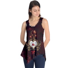 Wonderful Hearts With Dove Sleeveless Tunic by FantasyWorld7