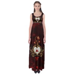 Wonderful Hearts With Dove Empire Waist Maxi Dress by FantasyWorld7