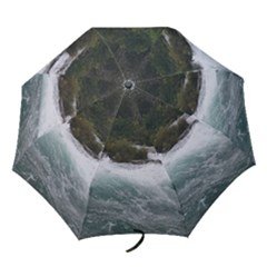 Sightseeing At Niagara Falls Folding Umbrellas by canvasngiftshop