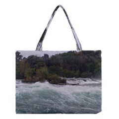 Sightseeing At Niagara Falls Medium Tote Bag by canvasngiftshop
