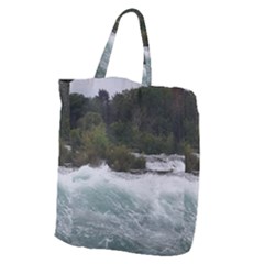 Sightseeing At Niagara Falls Giant Grocery Zipper Tote by canvasngiftshop