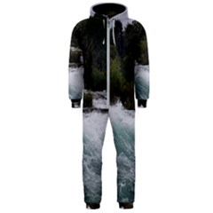 Sightseeing At Niagara Falls Hooded Jumpsuit (men)  by canvasngiftshop