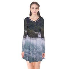 Sightseeing At Niagara Falls Flare Dress by canvasngiftshop