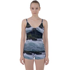 Sightseeing At Niagara Falls Tie Front Two Piece Tankini by canvasngiftshop