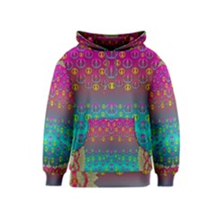 Years Of Peace Living In A Paradise Of Calm And Colors Kids  Pullover Hoodie