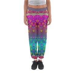 Years Of Peace Living In A Paradise Of Calm And Colors Women s Jogger Sweatpants by pepitasart