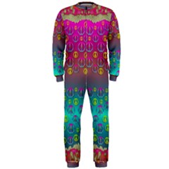 Years Of Peace Living In A Paradise Of Calm And Colors Onepiece Jumpsuit (men)  by pepitasart