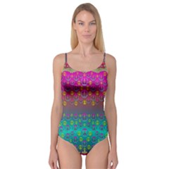 Years Of Peace Living In A Paradise Of Calm And Colors Camisole Leotard  by pepitasart