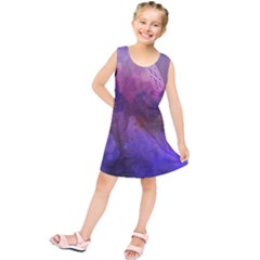 Ultra Violet Dream Girl Kids  Tunic Dress by NouveauDesign