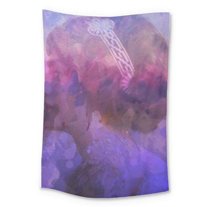 Ultra violet dream girl Large Tapestry