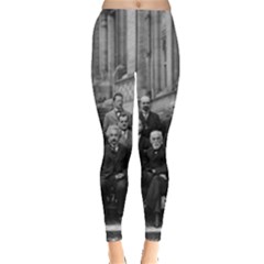 1927 Solvay Conference On Quantum Mechanics Leggings  by thearts