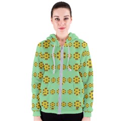 Sun Flowers For The Soul At Peace Women s Zipper Hoodie by pepitasart