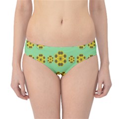 Sun Flowers For The Soul At Peace Hipster Bikini Bottoms by pepitasart