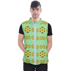 Sun Flowers For The Soul At Peace Men s Puffer Vest by pepitasart