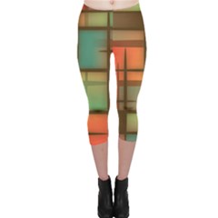 Background Abstract Colorful Capri Leggings  by Nexatart