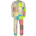 Background Abstract Grid OnePiece Jumpsuit (Men)  View1