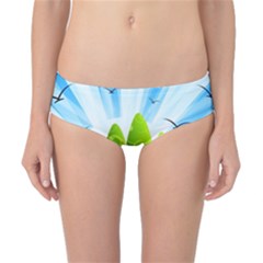 Landscape Nature Background Classic Bikini Bottoms