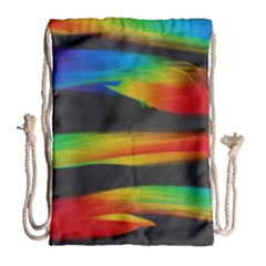 Colorful Background Drawstring Bag (large)