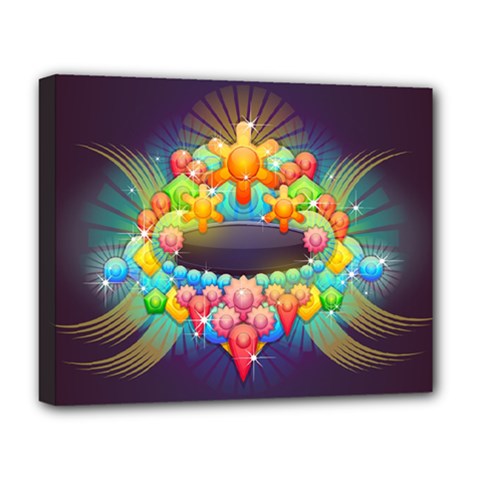 Badge Abstract Abstract Design Deluxe Canvas 20  X 16  