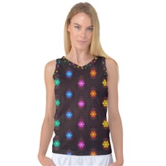 Lanterns Background Lamps Light Women s Basketball Tank Top by Nexatart