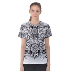 Forest Patrol Tribal Abstract Women s Cotton Tee