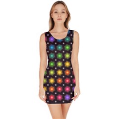 Background Colorful Geometric Bodycon Dress