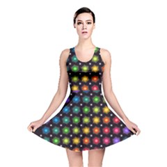 Background Colorful Geometric Reversible Skater Dress