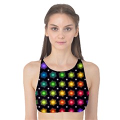 Background Colorful Geometric Tank Bikini Top by Nexatart